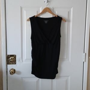Liz Lange Maternity Black Sleeveless Top Sz. M